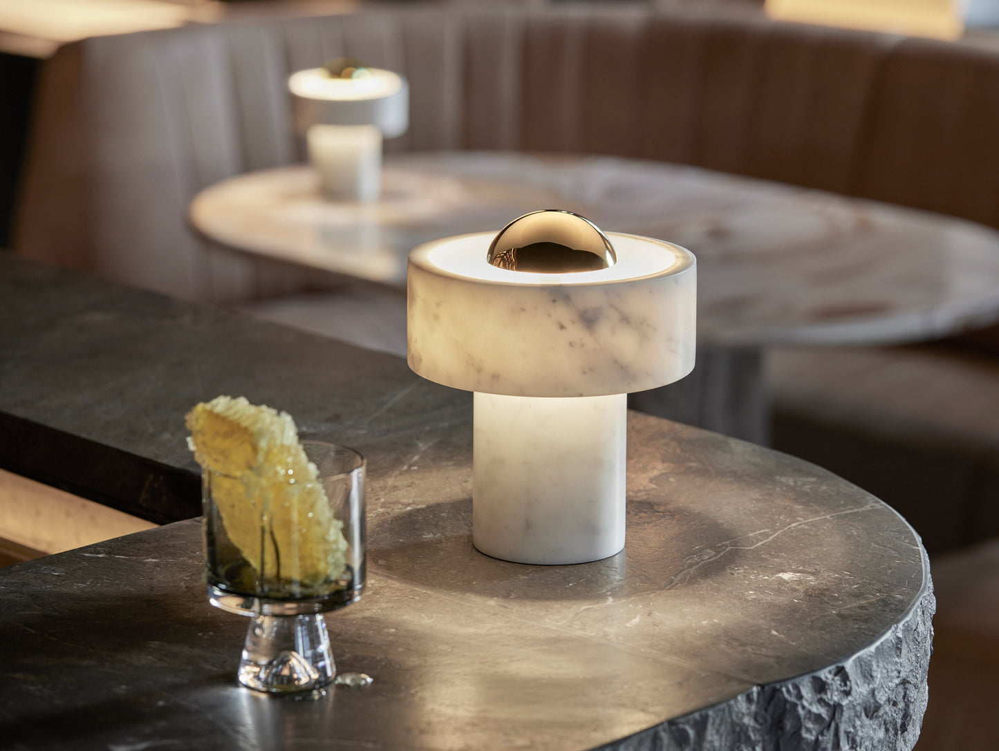 Stone LED Portable Lamp by Tom Dixon