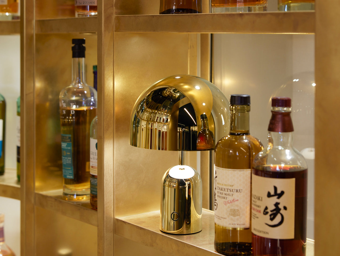 Bell LED Portable Lamp by Tom Dixon - Gold