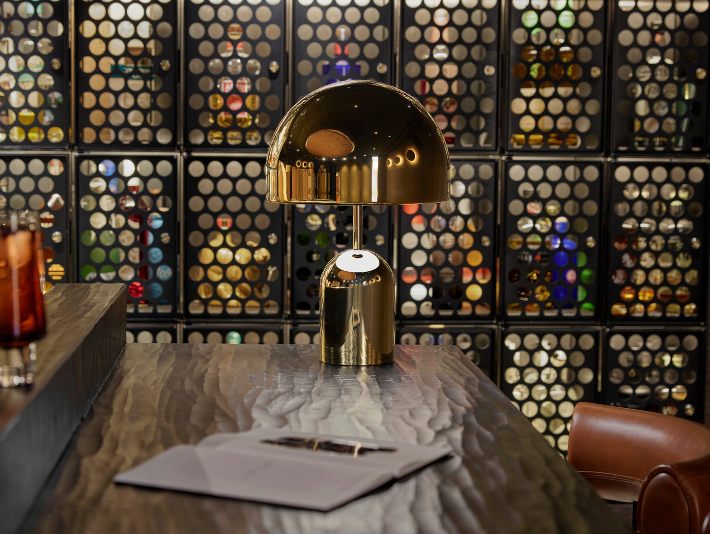 Bell LED Portable Lamp by Tom Dixon - Gold