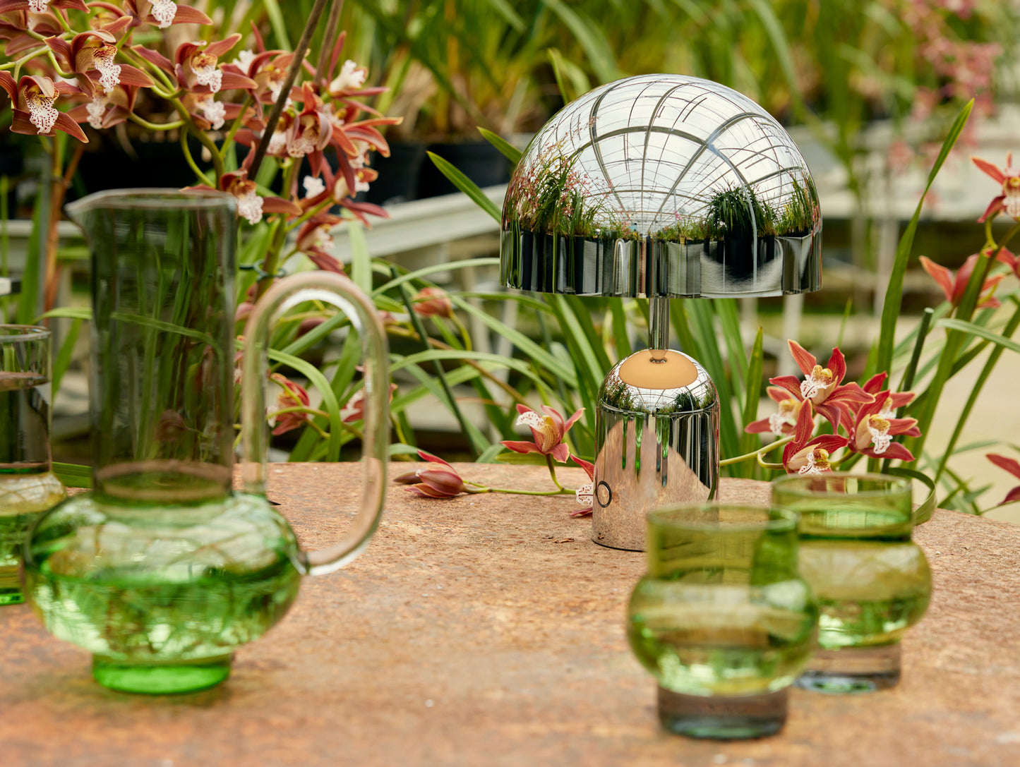 Bell LED Portable Lamp by Tom Dixon - Silver