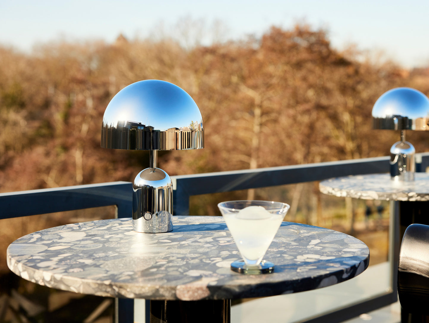 Bell LED Portable Lamp by Tom Dixon - Silver