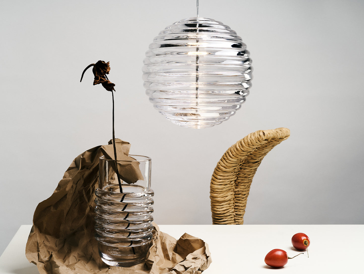 Press Sphere LED Pendant Light by Tom Dixon