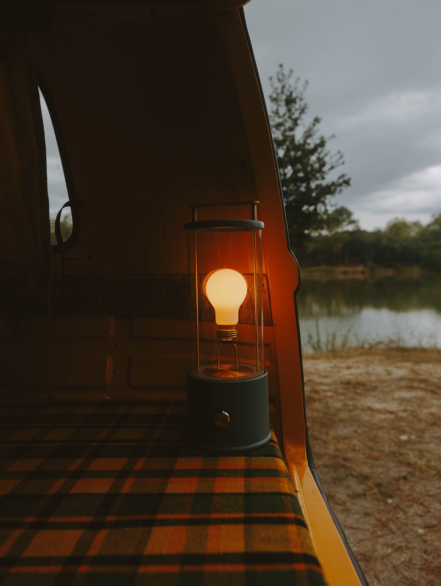 The Muse Portable Lamp in Pleasure Garden Green by Tala