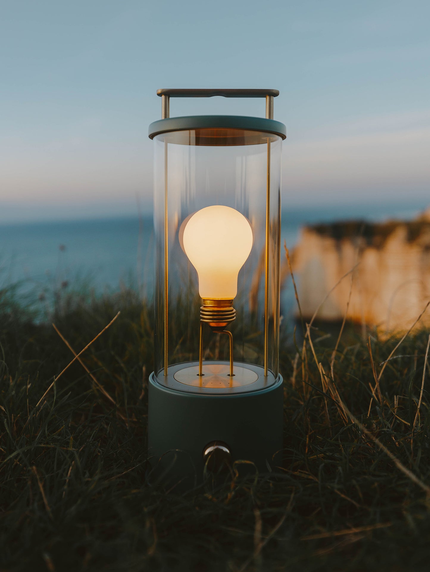 The Muse Portable Lamp in Pleasure Garden Green by Tala