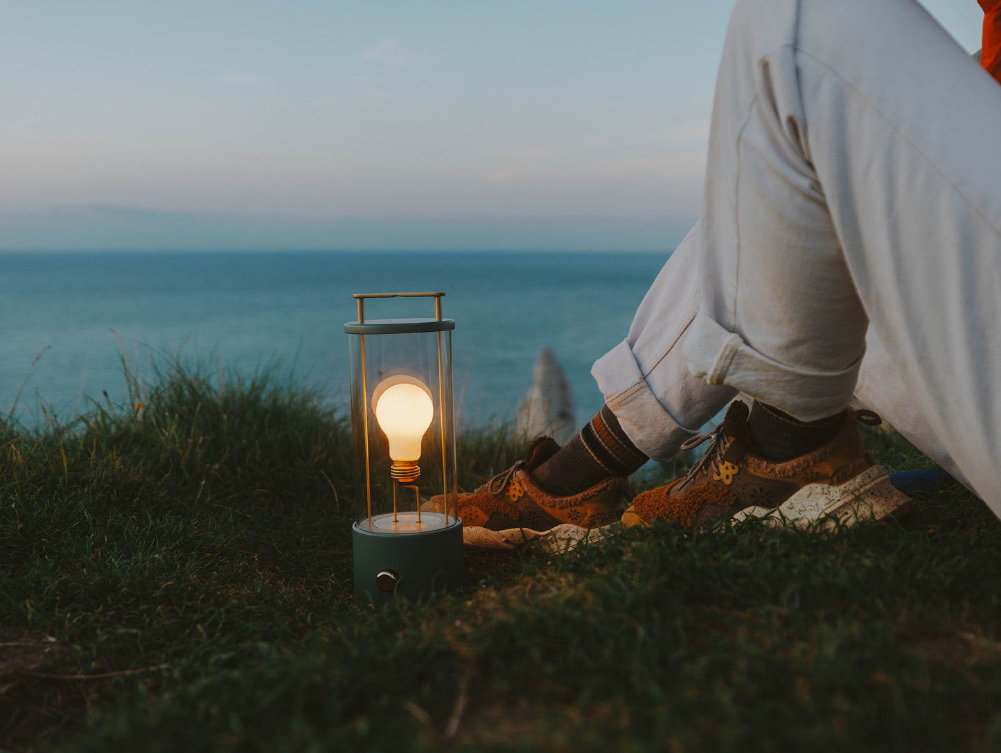 The Muse Portable Lamp in Pleasure Garden Green by Tala