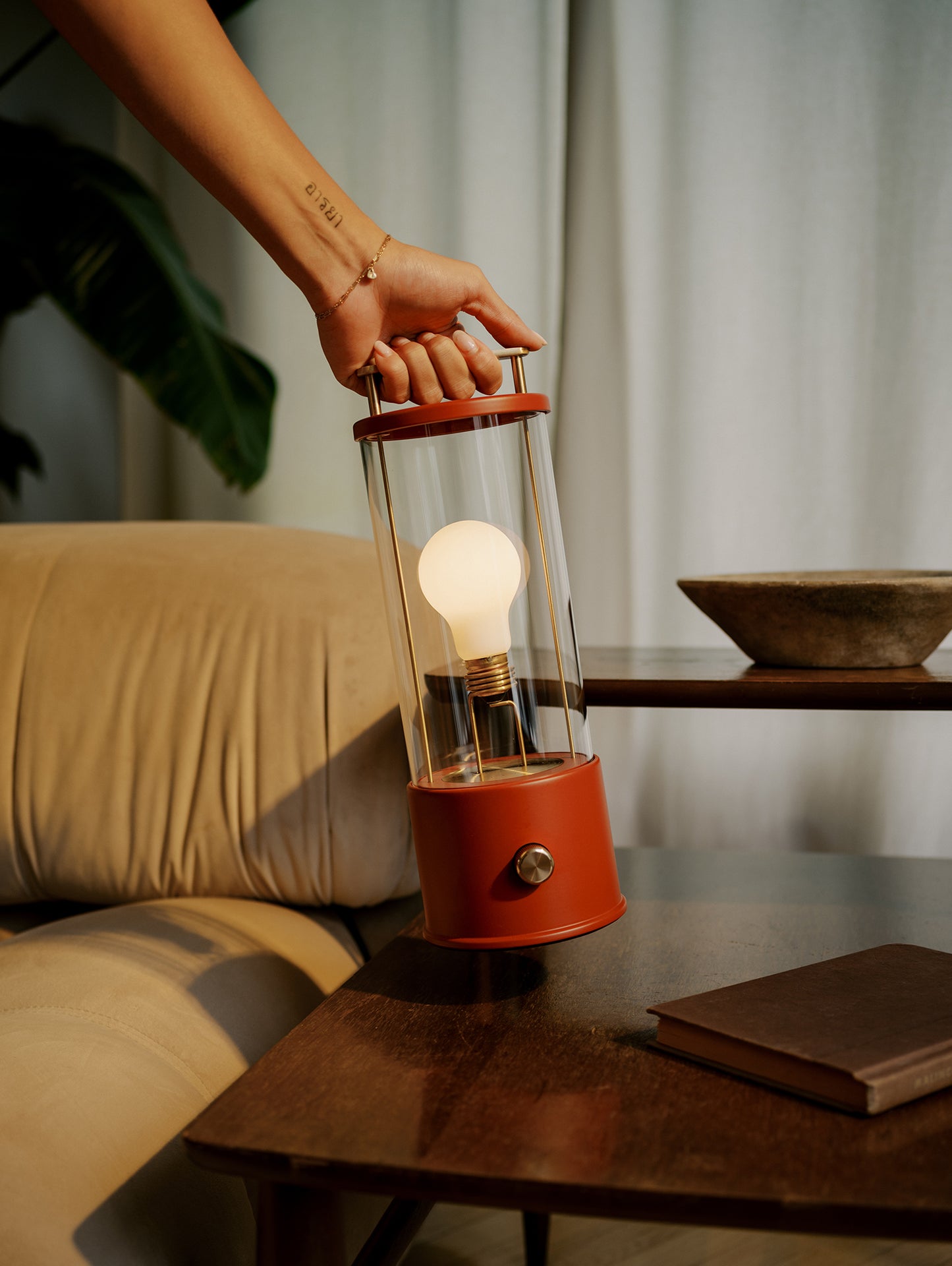 The Muse Portable Lamp in Pomona Red by Tala