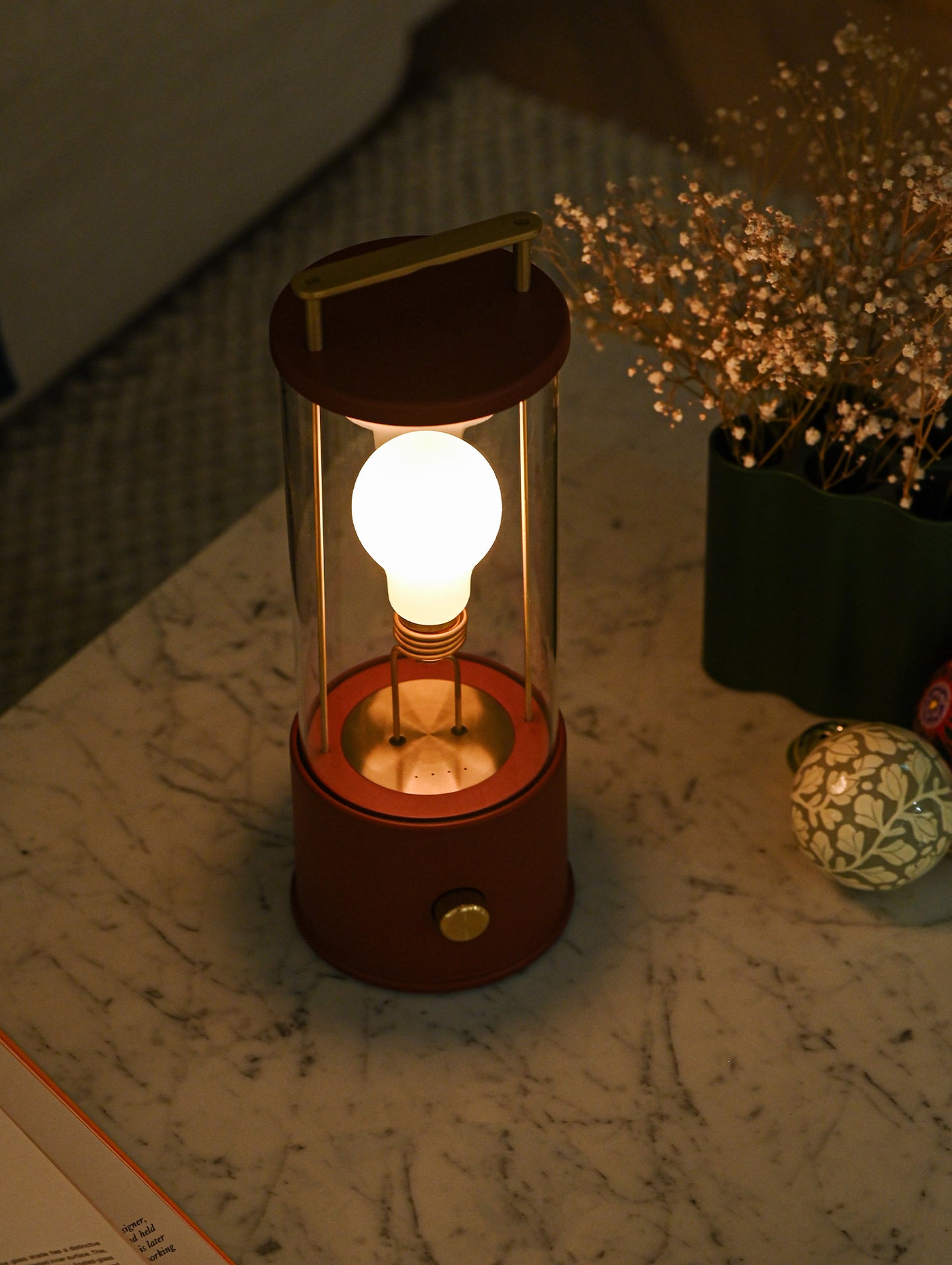 The Muse Portable Lamp in Pomona Red by Tala