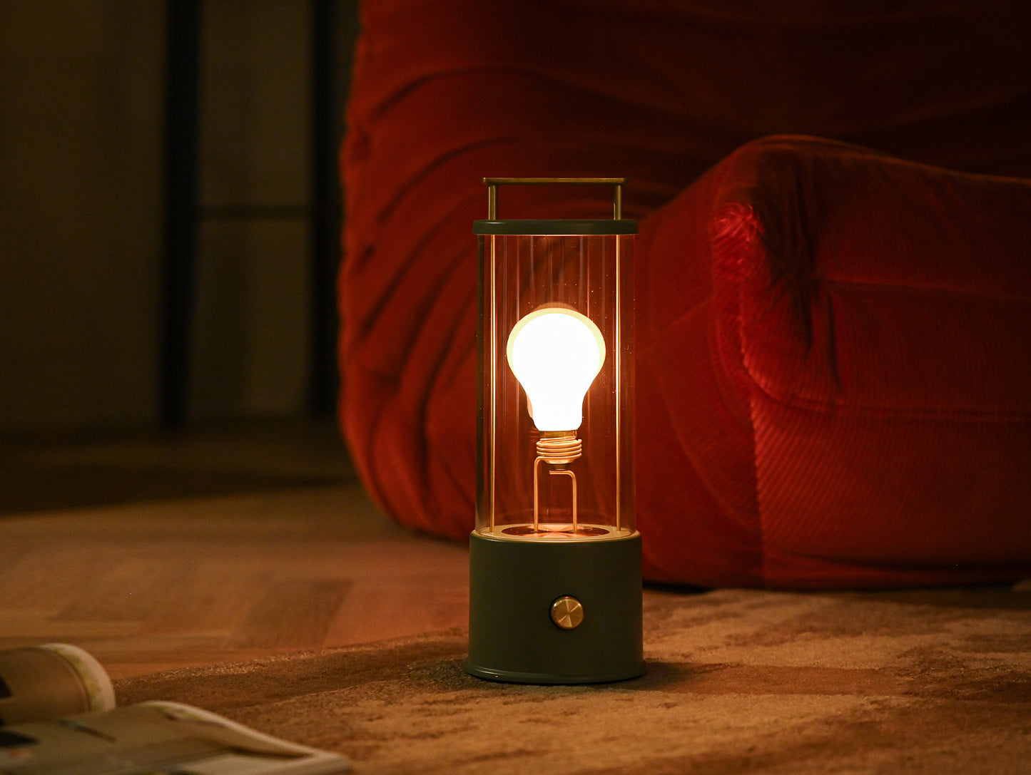 The Muse Portable Lamp in Pleasure Garden Green by Tala