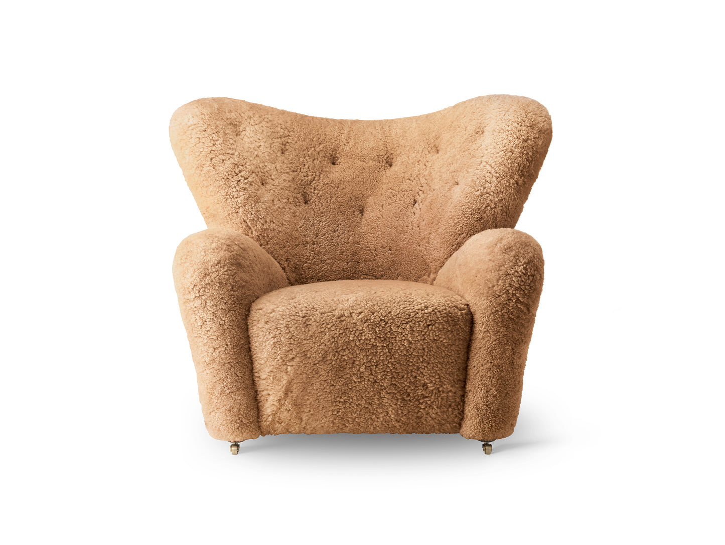 The Tired Man Lounge Chair by Audo Copenhagen - Sheepskin Honey