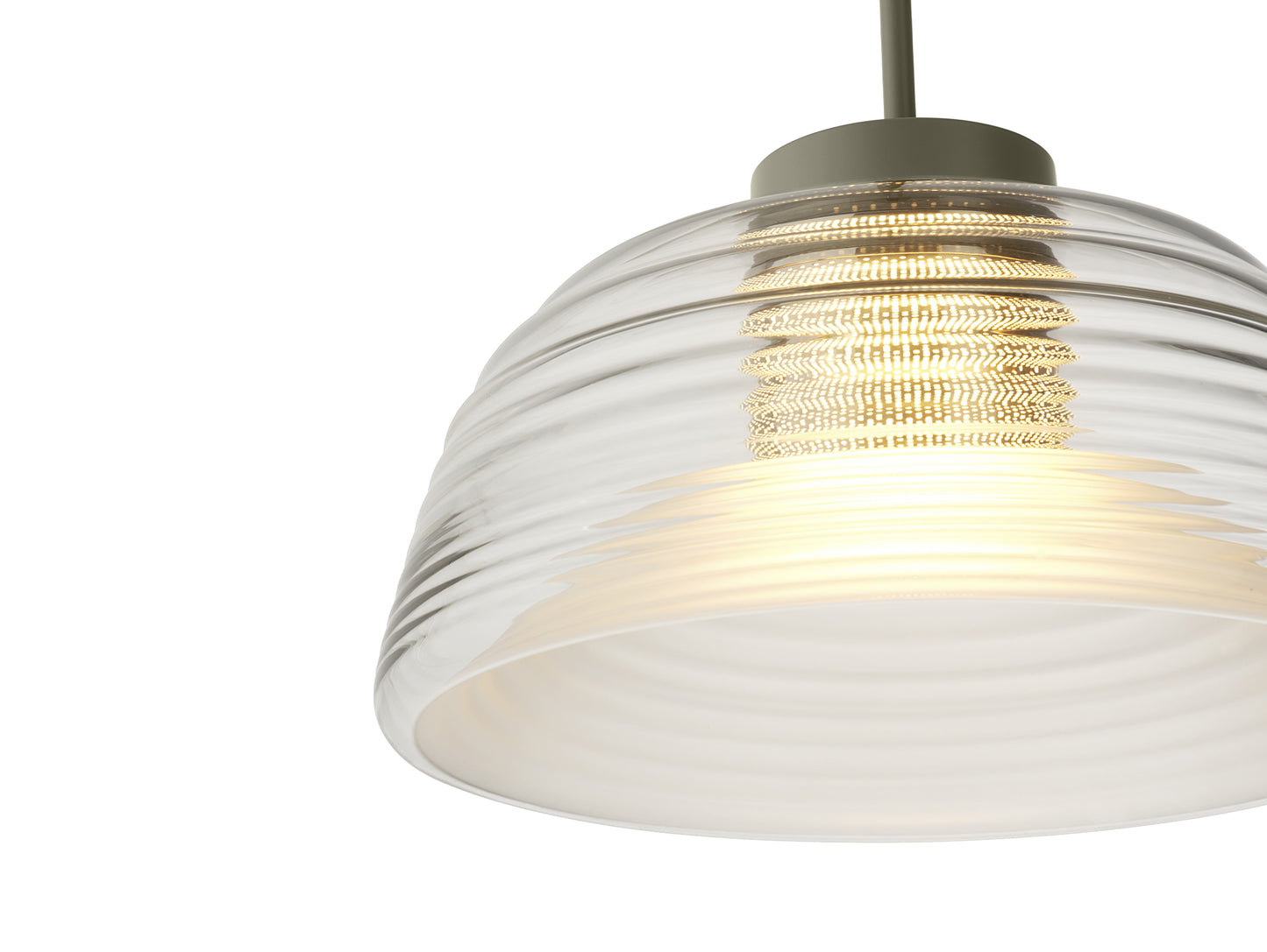 Two Layer Pendant Lamp by Muuto - Olive