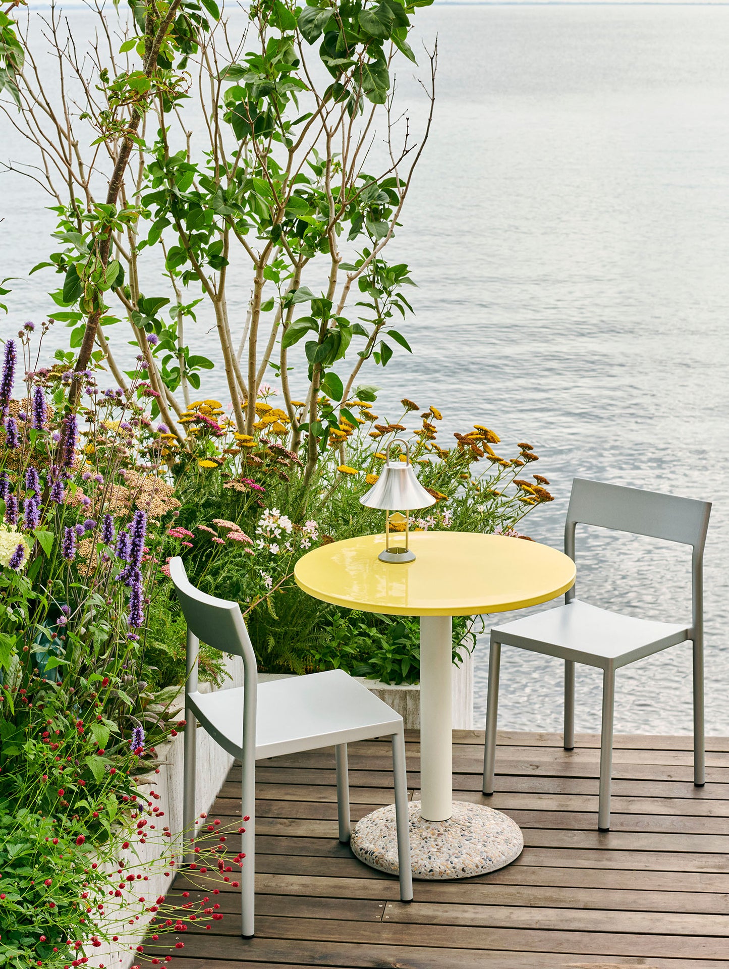 Ceramic Table by HAY - D70 cm / Bright Yellow