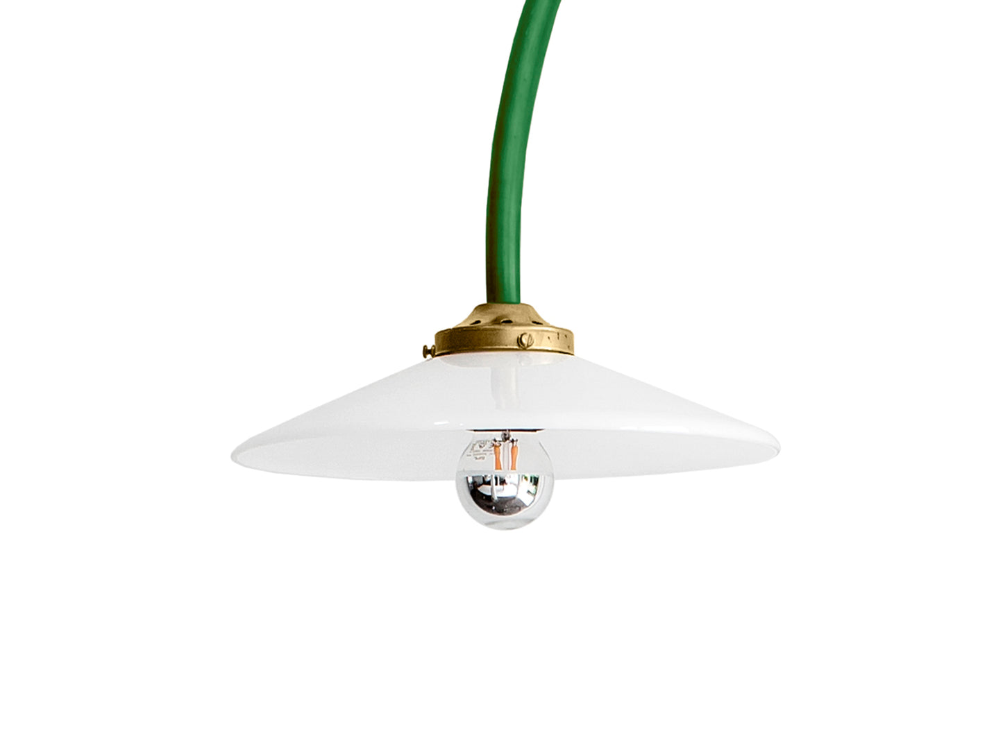 Hanging Lamp No.2 by Valerie Objects -Green Steel