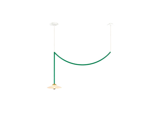 Ceiling Lamp No.5 by Valerie Objects - Green Steel