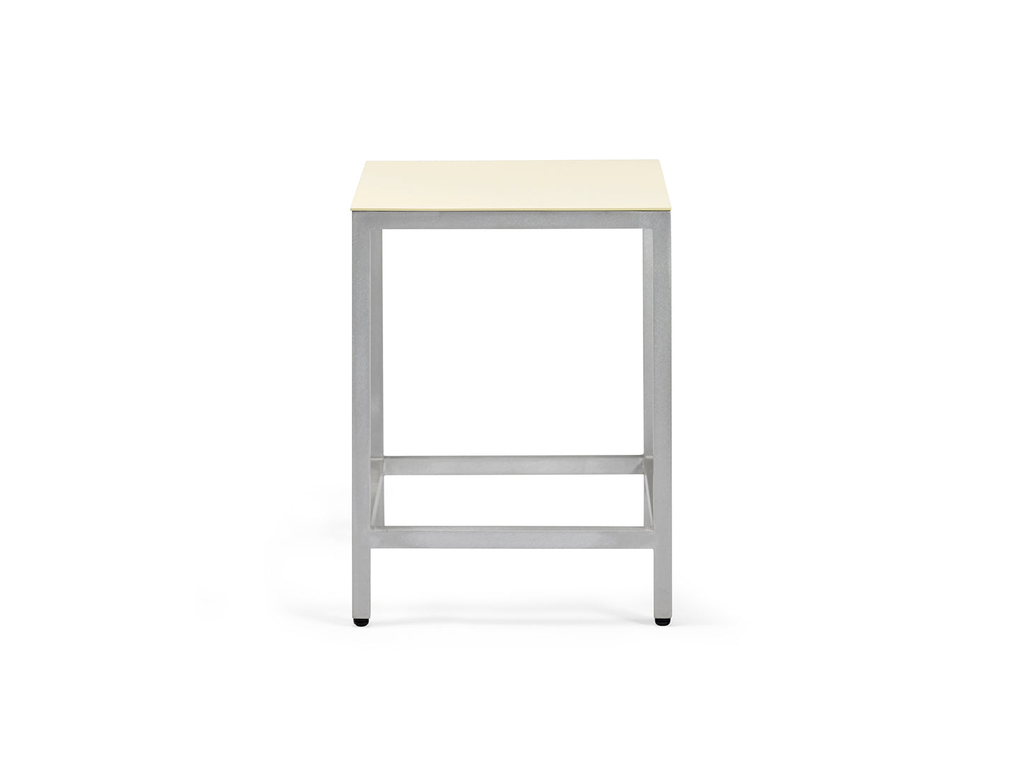 Alu Bar Stool by Valerie Objects - Small (Seat Height: 45 cm) / Ivory