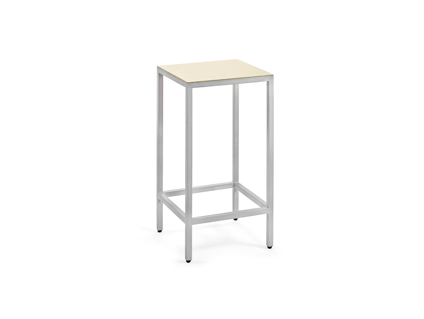 Alu Bar Stool by Valerie Objects - Medium (Seat Height: 65 cm) / Ivory
