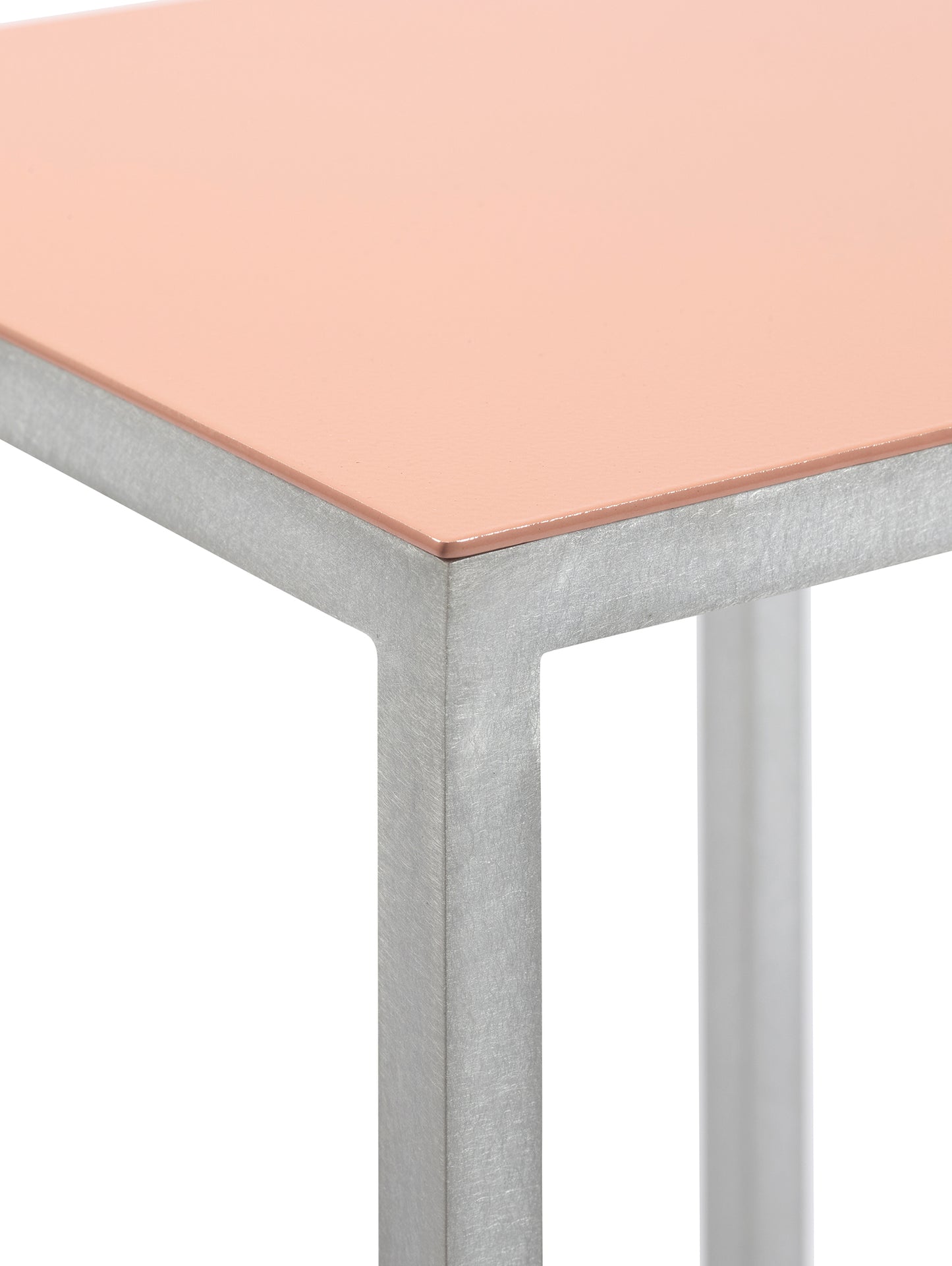 Alu Bar Stool by Valerie Objects - Pink Seat
