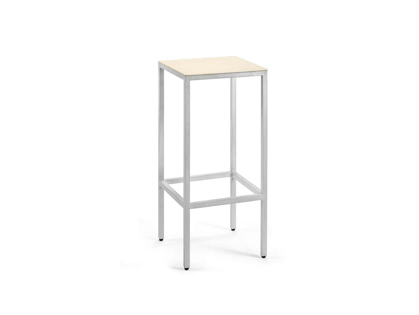 Alu Bar Stool by Valerie Objects - Large (Seat Height: 75 cm) / Ivory