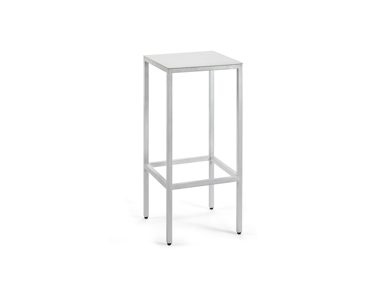 Alu Bar Stool by Valerie Objects - Large (Seat Height: 75 cm) / Aluminium