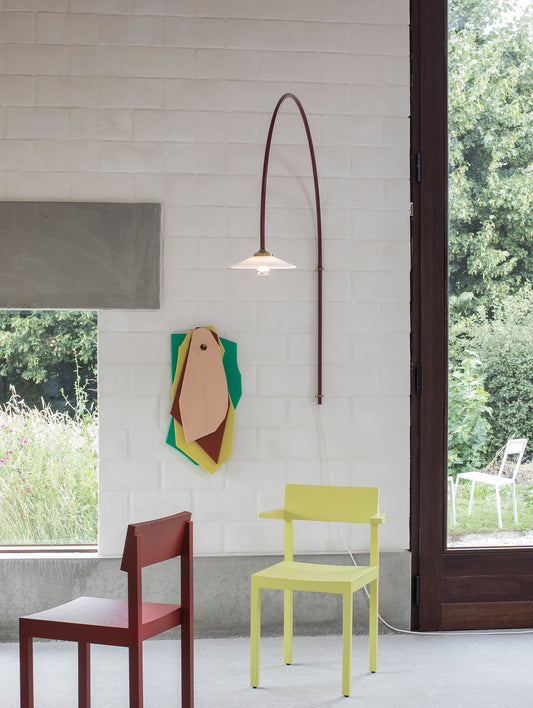 Hanging Lamp No.3 by Valerie Objects - Menie Red Steel