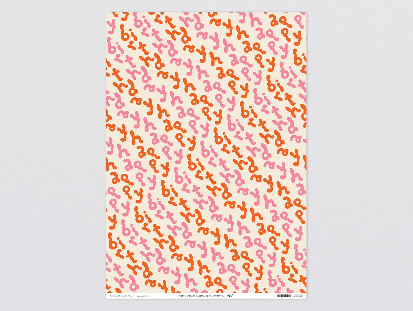 Happy Birthday Bubble Writing Wrapping Paper by Wrap