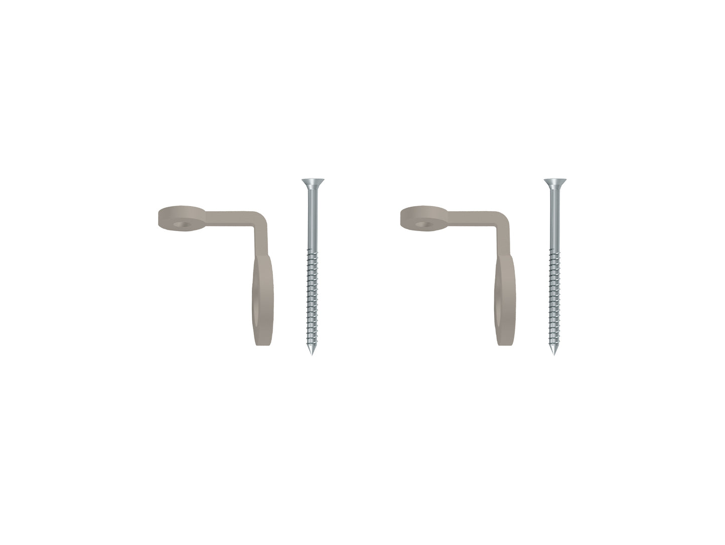 Wall Bracket Set / Warm Grey