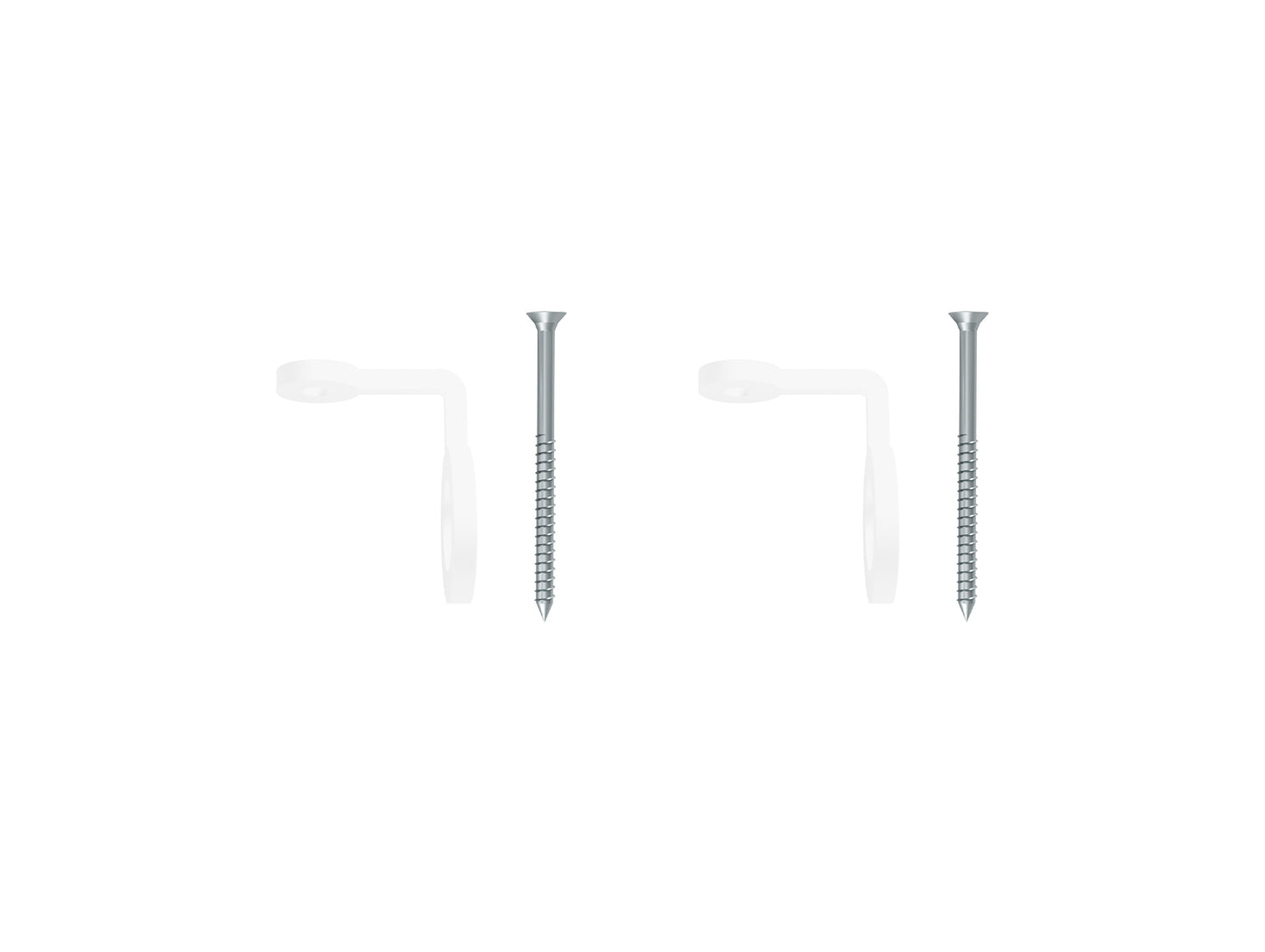 Wall Bracket Set / White