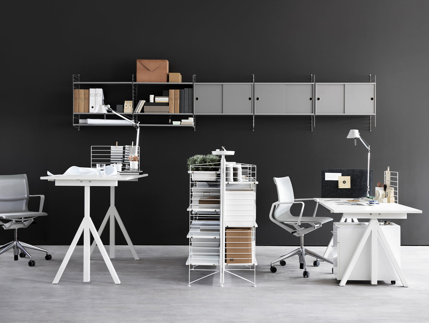 Height Adjustable Work Desk by String