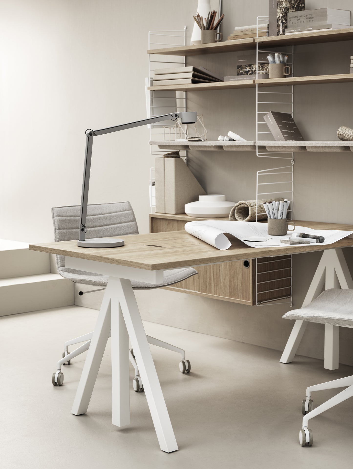 Height Adjustable Work Desk by String