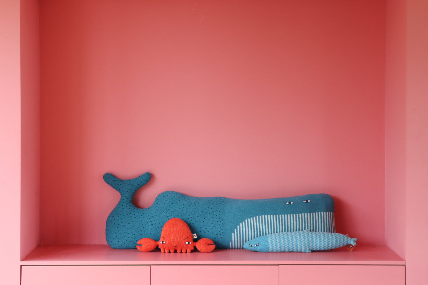 Whale Bolster Cushion by Donna Wilson