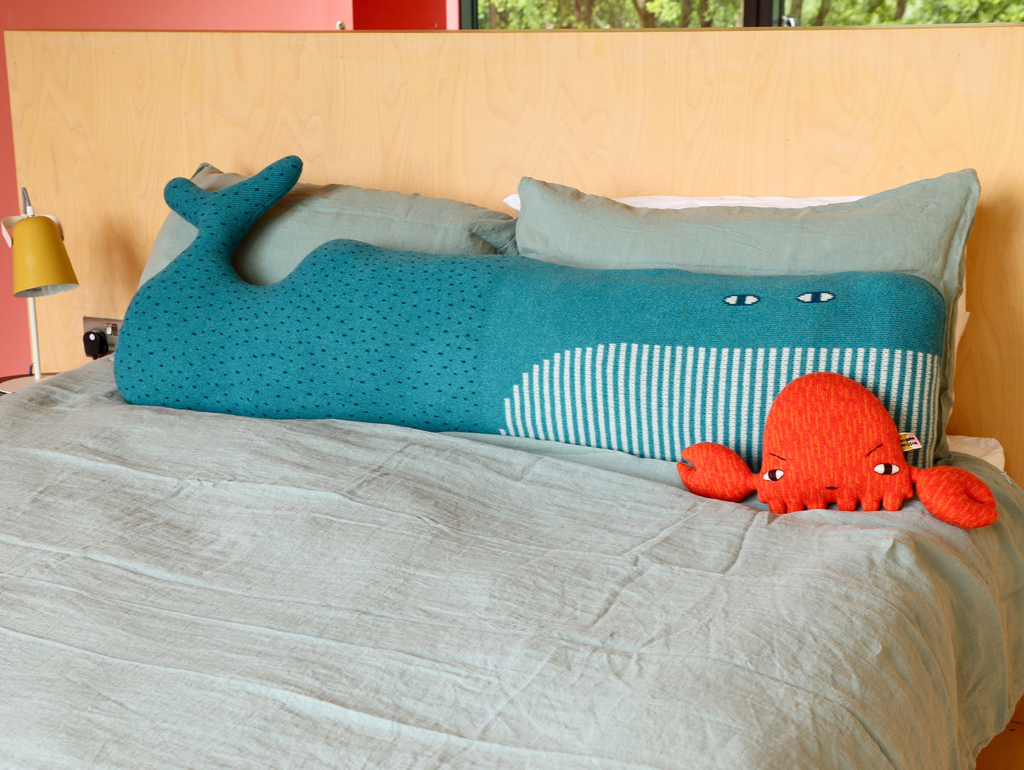 Whale Bolster Cushion by Donna Wilson