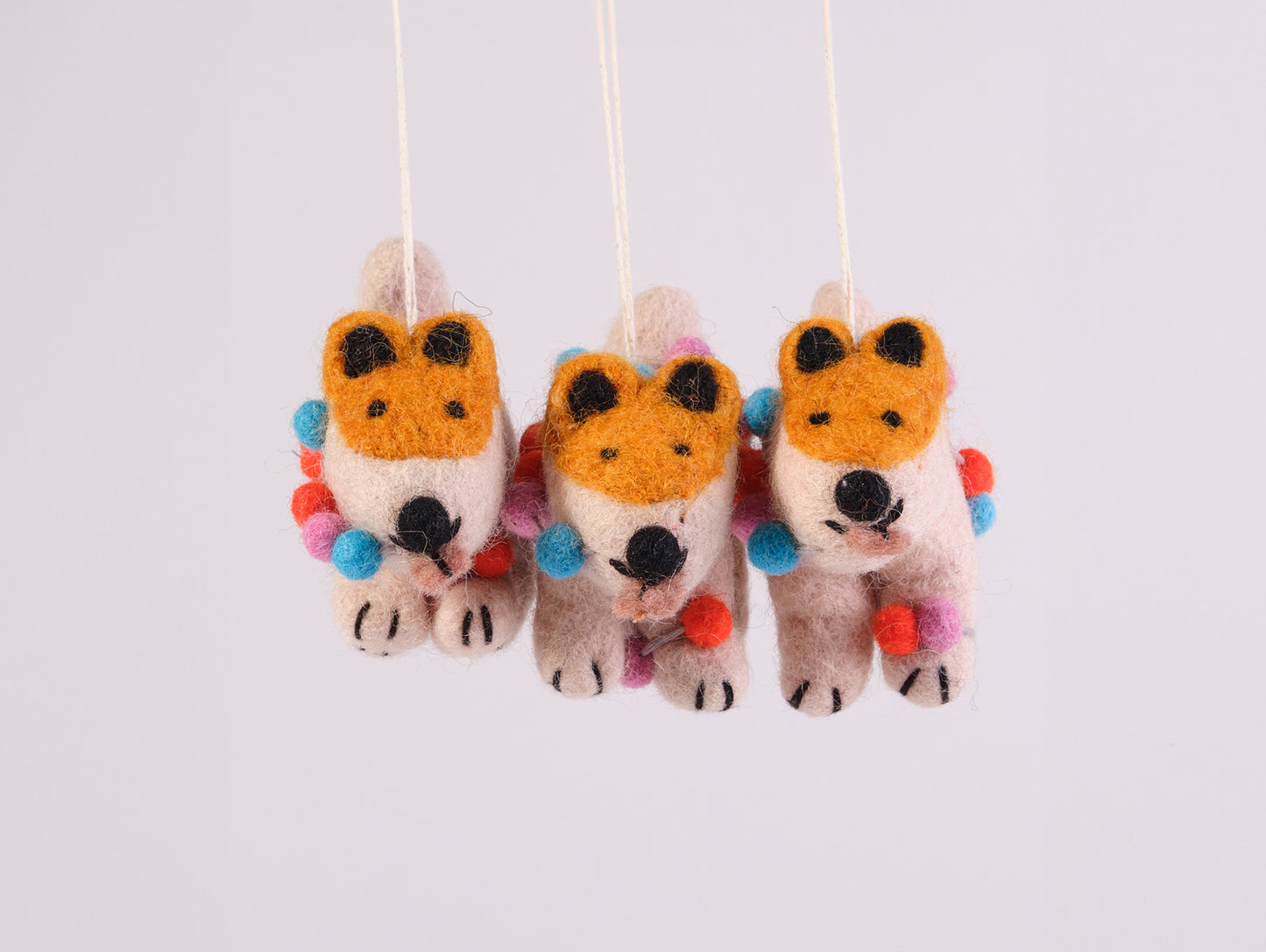 Dog Felted Hanging Decorations by Wrap Stationery - Willa