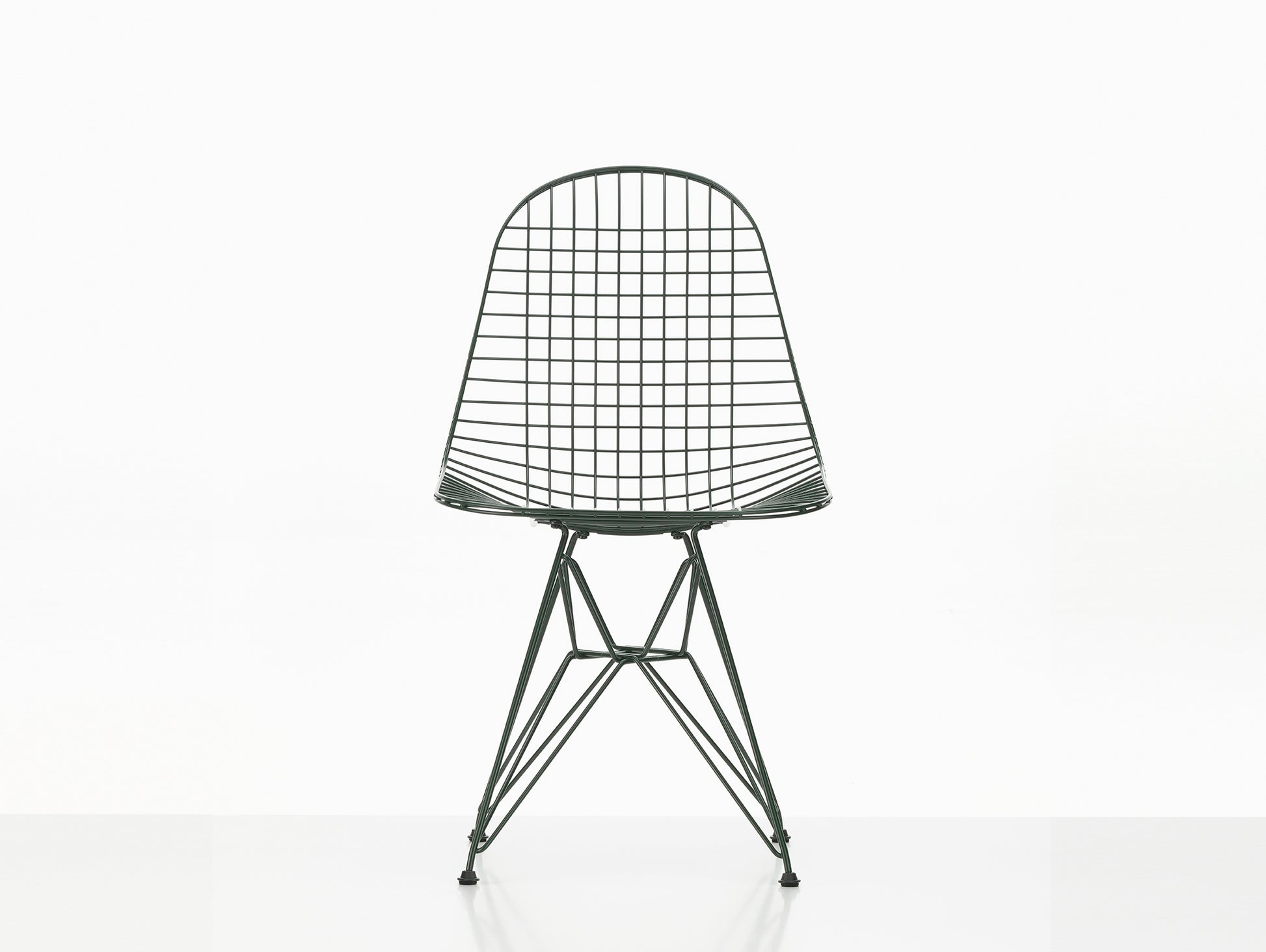 Eames DKR Wire Chair - New Colours by Vitra / Dark Green Powder-Coated Steel