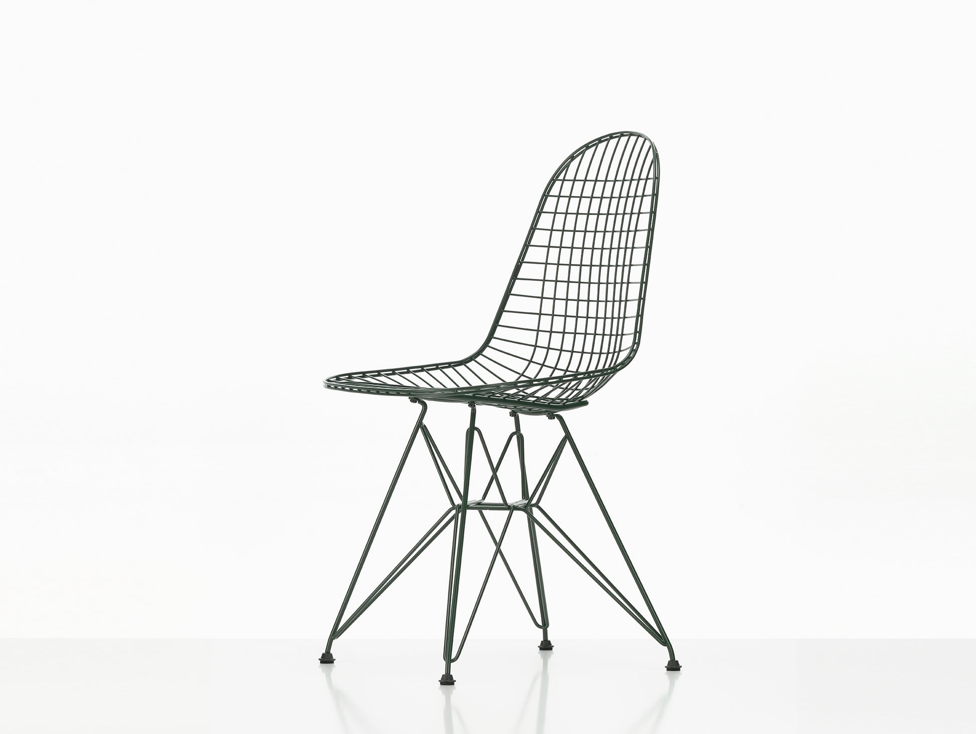 Eames DKR Wire Chair - New Colours by Vitra / Dark Green Powder-Coated Steel