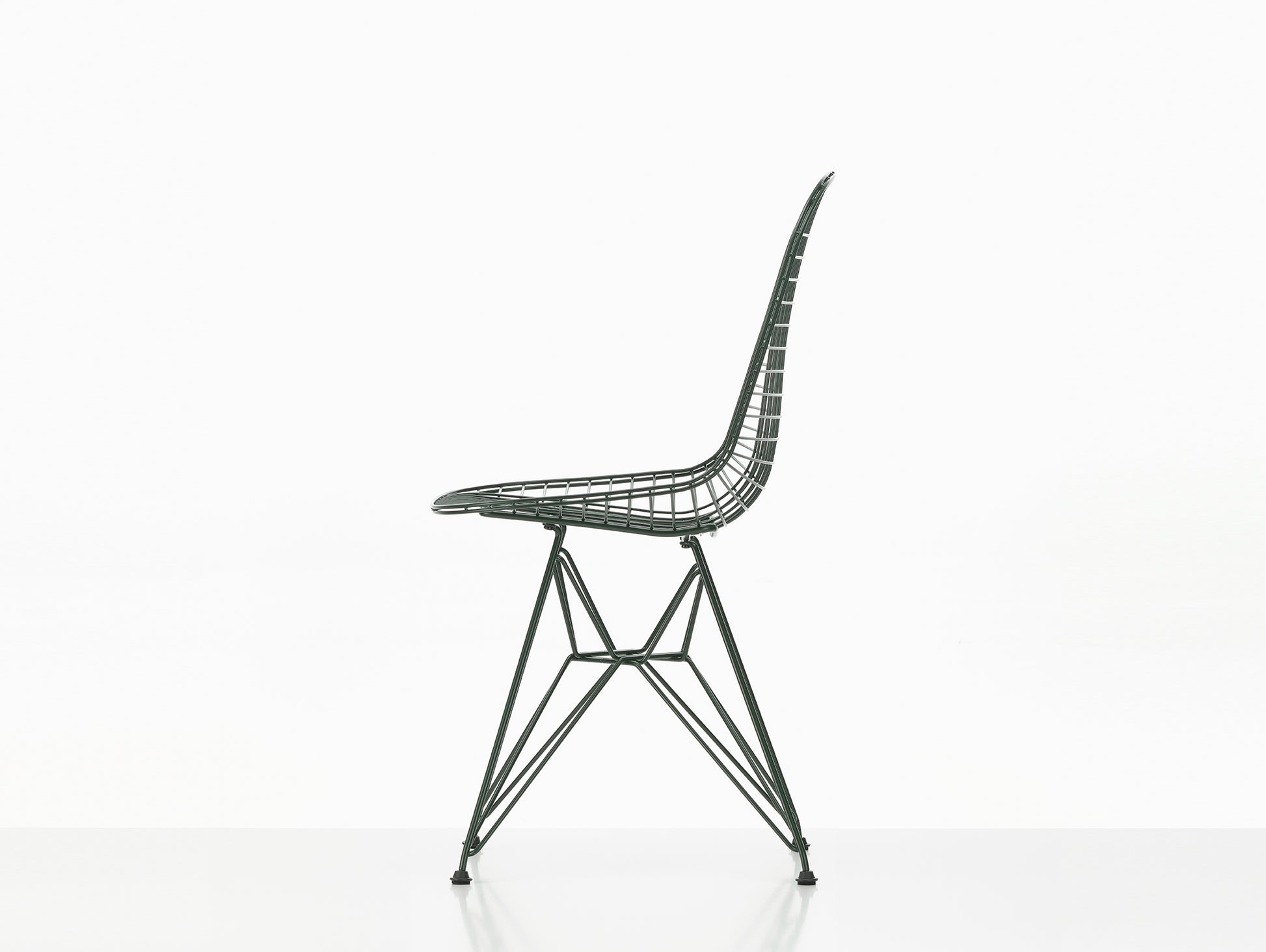 Eames DKR Wire Chair - New Colours by Vitra / Dark Green Powder-Coated Steel