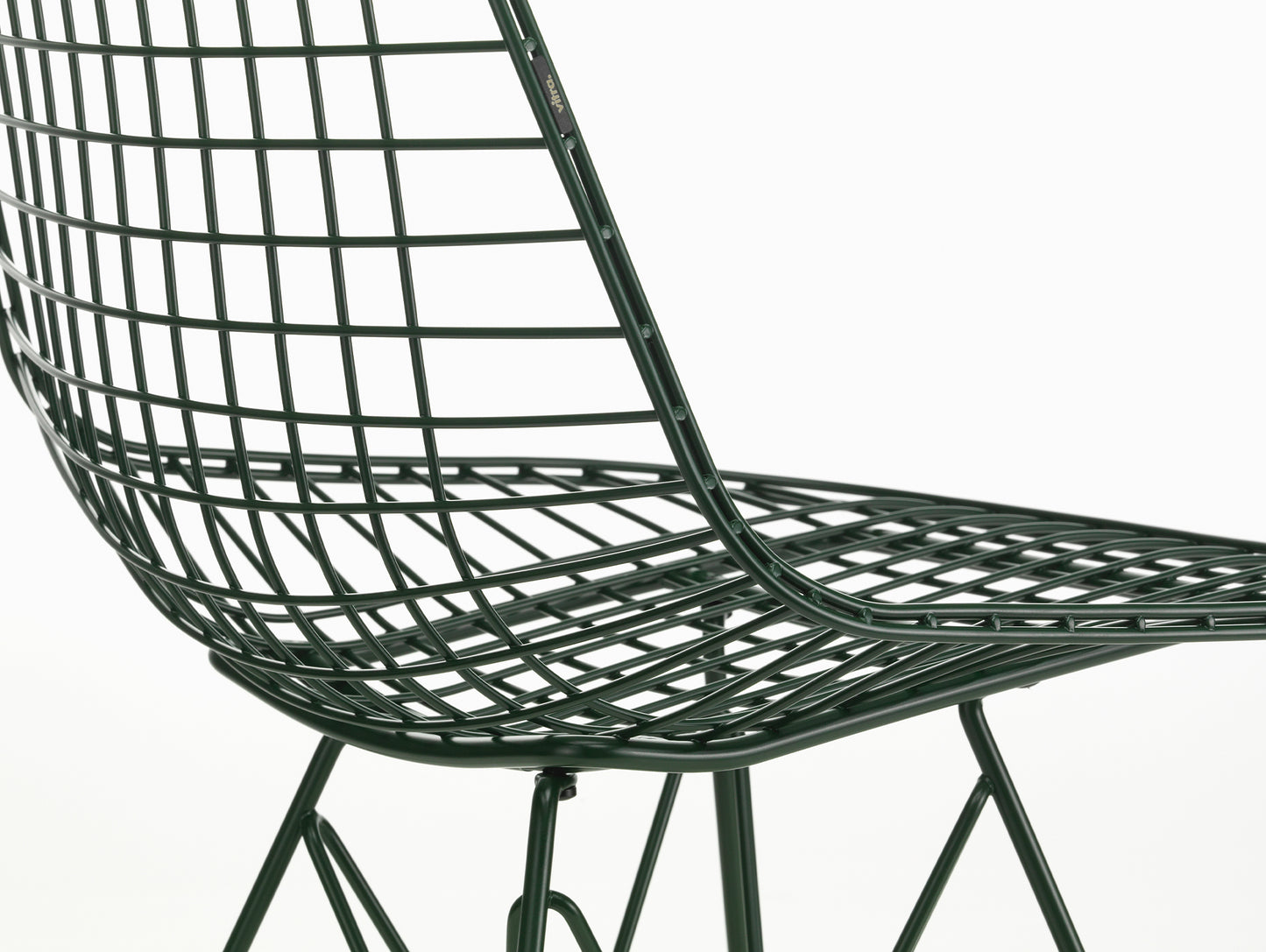 Eames DKR Wire Chair - New Colours by Vitra / Dark Green Powder-Coated Steel