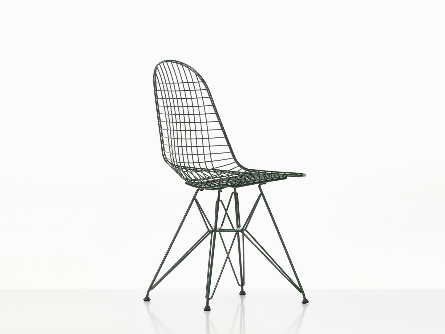 Eames DKR Wire Chair - New Colours by Vitra / Dark Green Powder-Coated Steel