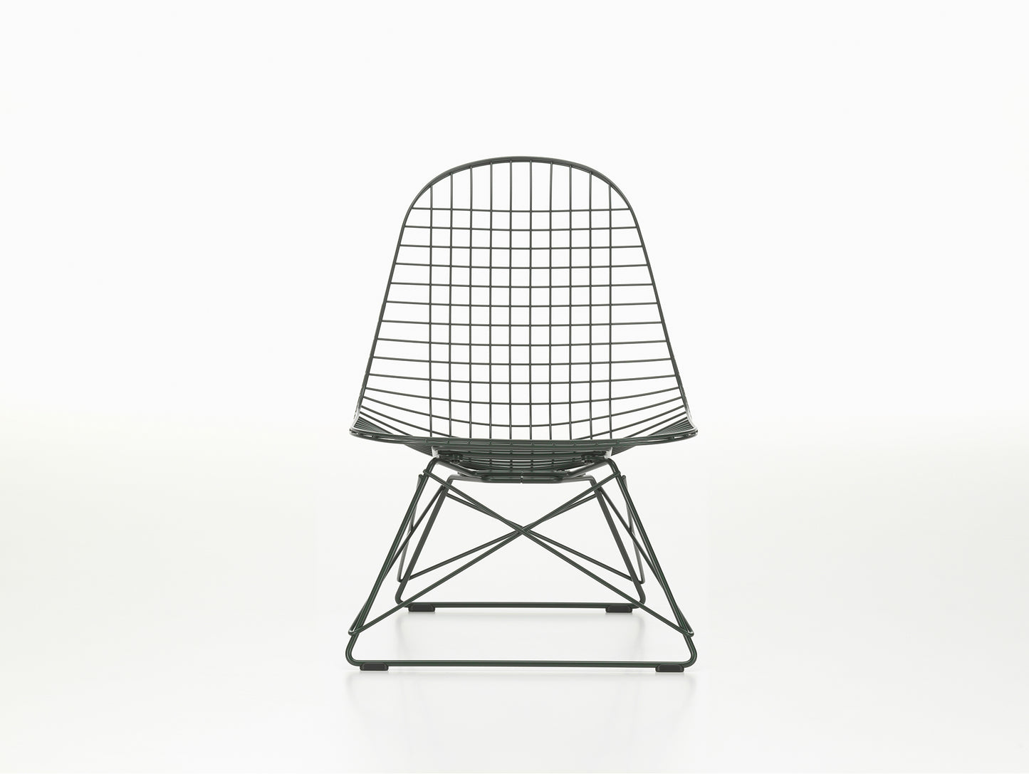 Eames LKR Wire Chair by Vitra - Dark Green Powder-Coated Steel