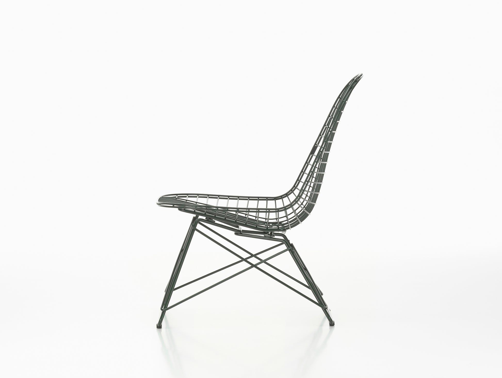 Eames LKR Wire Chair by Vitra - Dark Green Powder-Coated Steel