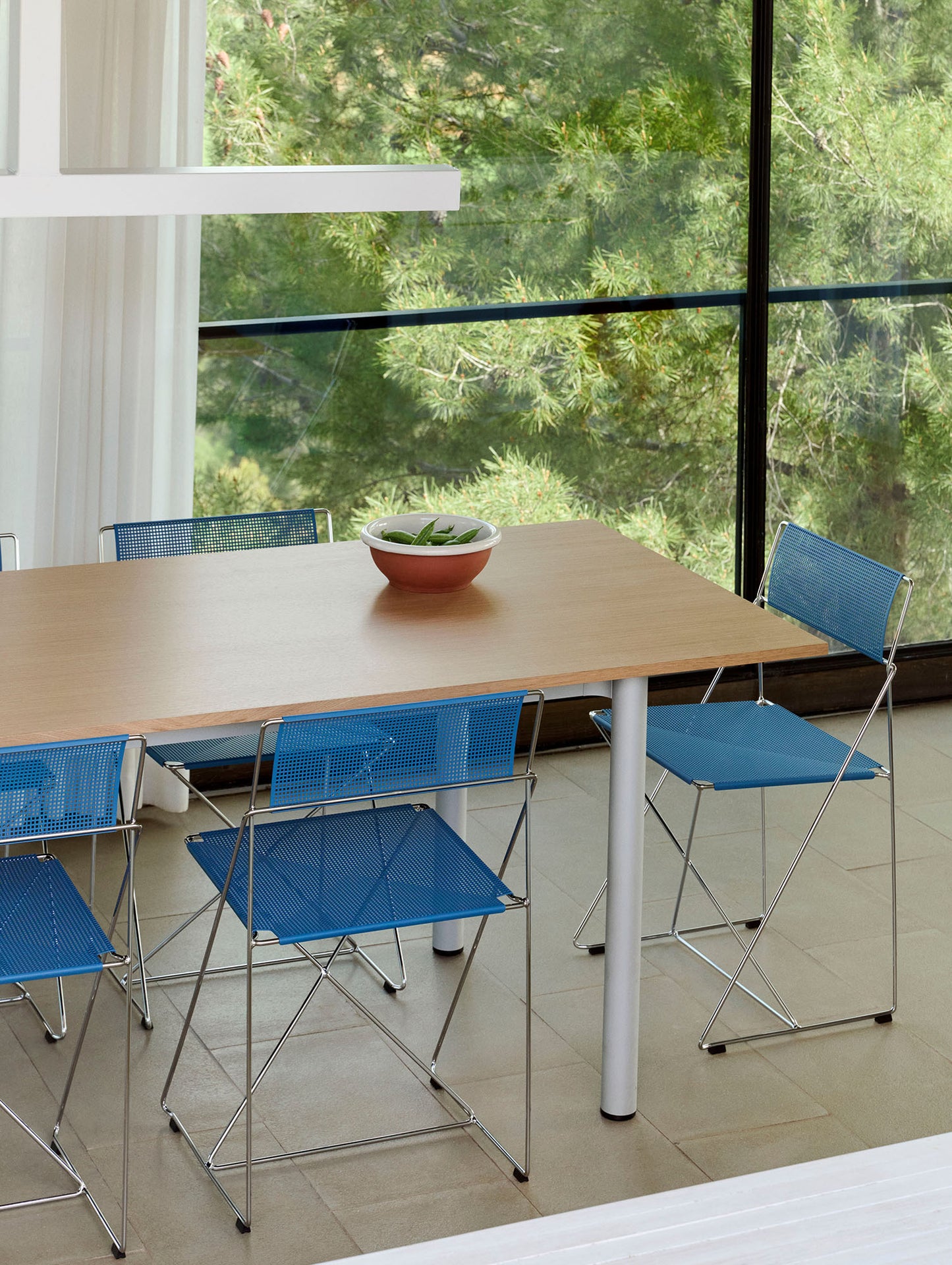 Annex Table Overhang by HAY - Oak Veneer Tabletop / Anodised Aluminium Legs