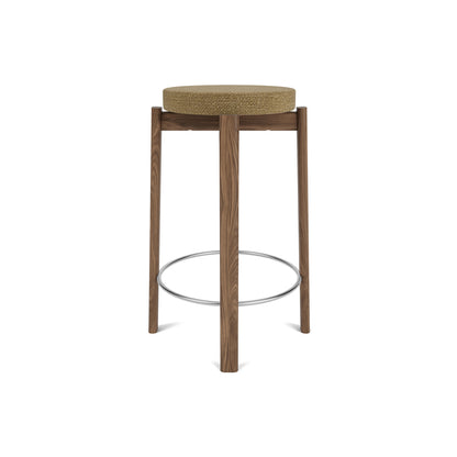 Passage Bar/Counter Stool Upholstered by Audo Copenhagen - Counter Stool / Walnut Base / Barnum Boucle 05