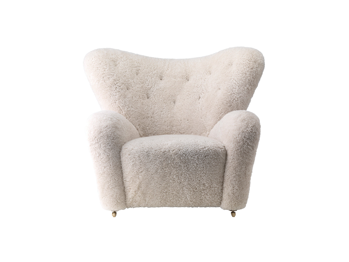 The Tired Man Lounge Chair by Audo Copenhagen - Sheepskin Moonlight