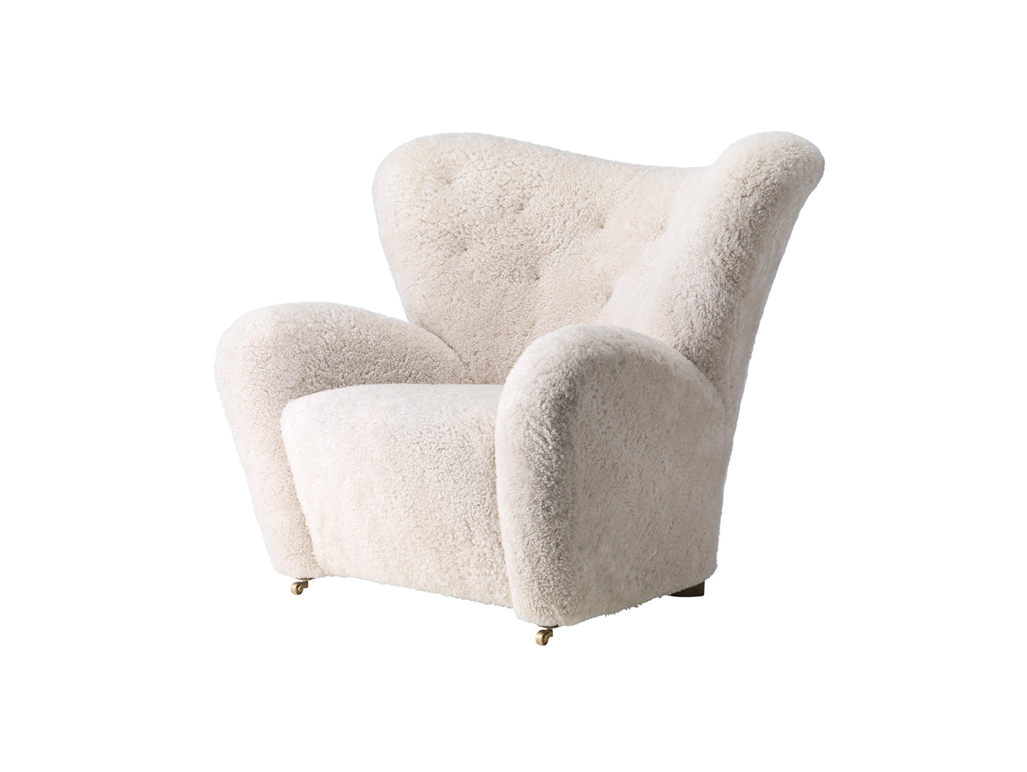 The Tired Man Lounge Chair by Audo Copenhagen - Sheepskin Moonlight