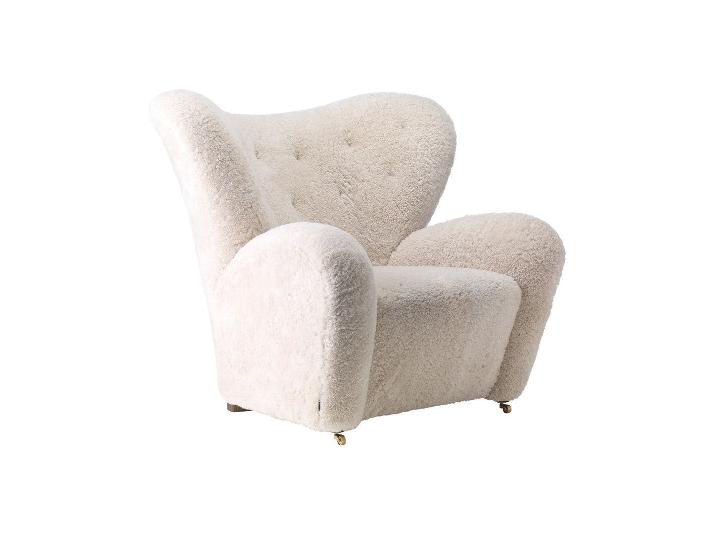 The Tired Man Lounge Chair by Audo Copenhagen - Sheepskin Moonlight