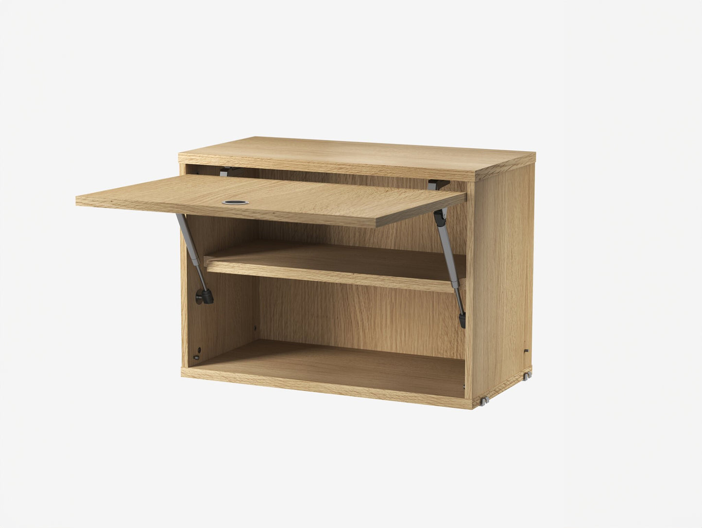Cabinet with Flip Door by String - W58 / Oak
