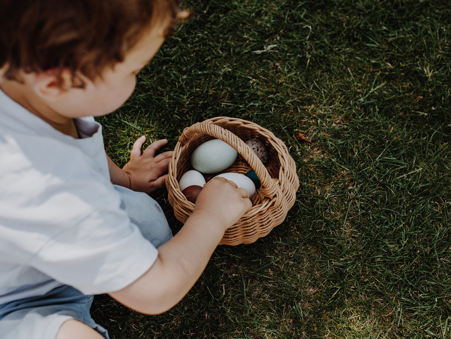 A Dozen Bird Eggs in a box by Moon Picnic