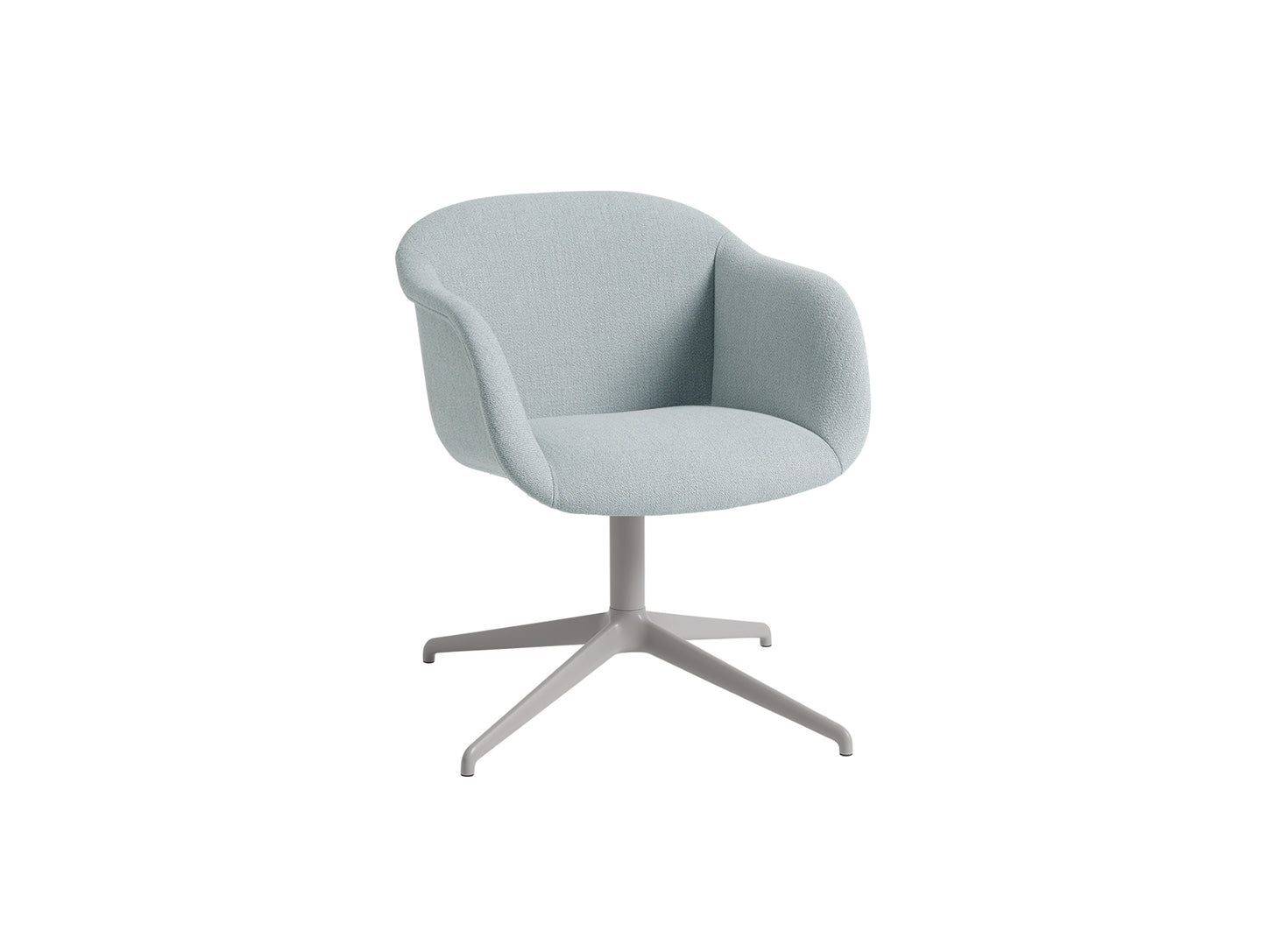 Fiber Soft Armchair with Swivel Base with Return by Muuto - Ecriture 710