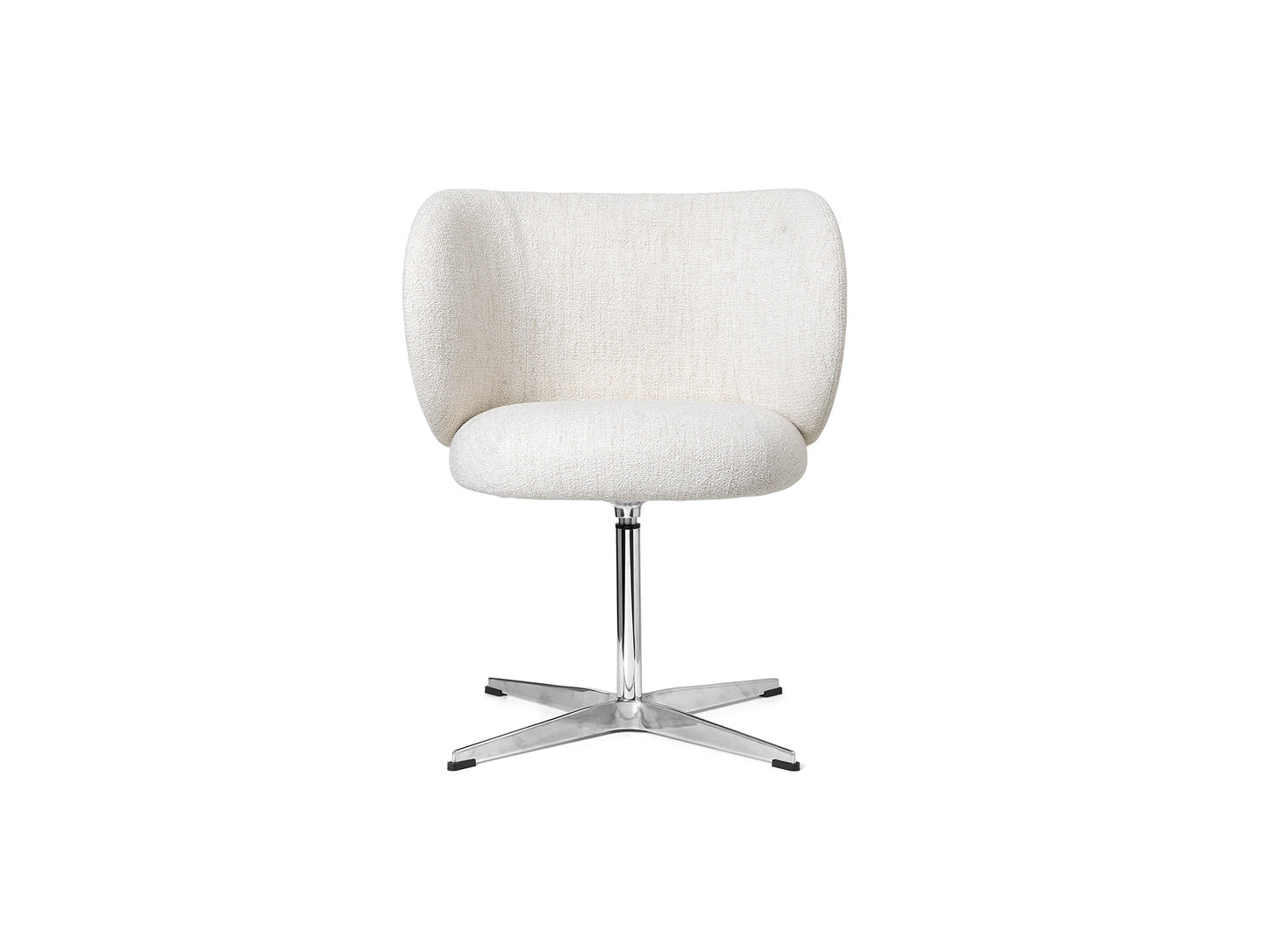 Rico Dining Chair - Swivel Base by Ferm Living - Off-White Bouclé