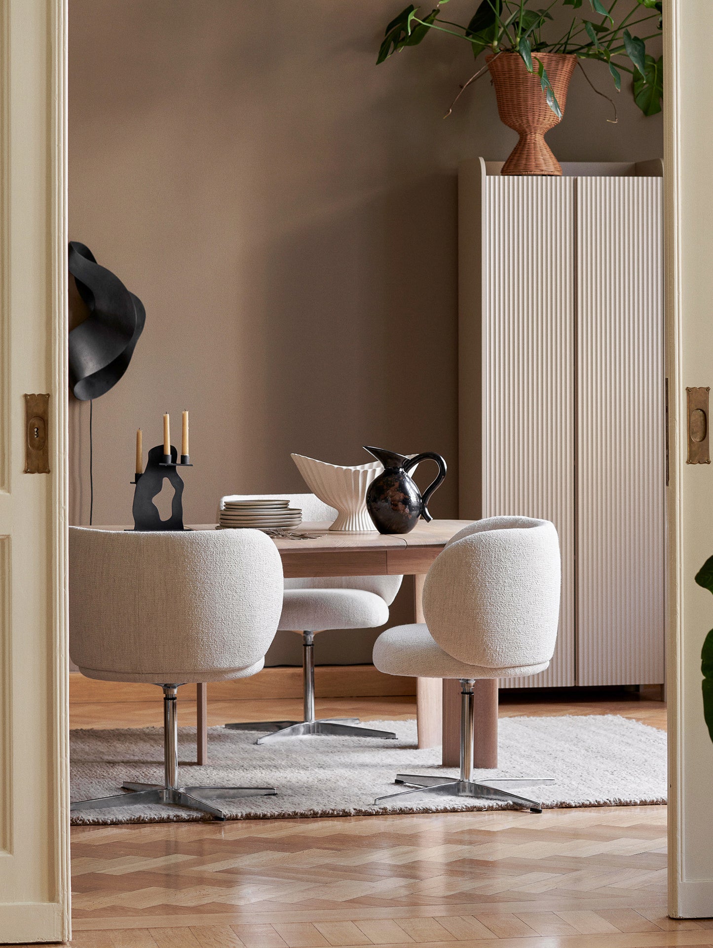Rico Dining Chair - Swivel Base by Ferm Living