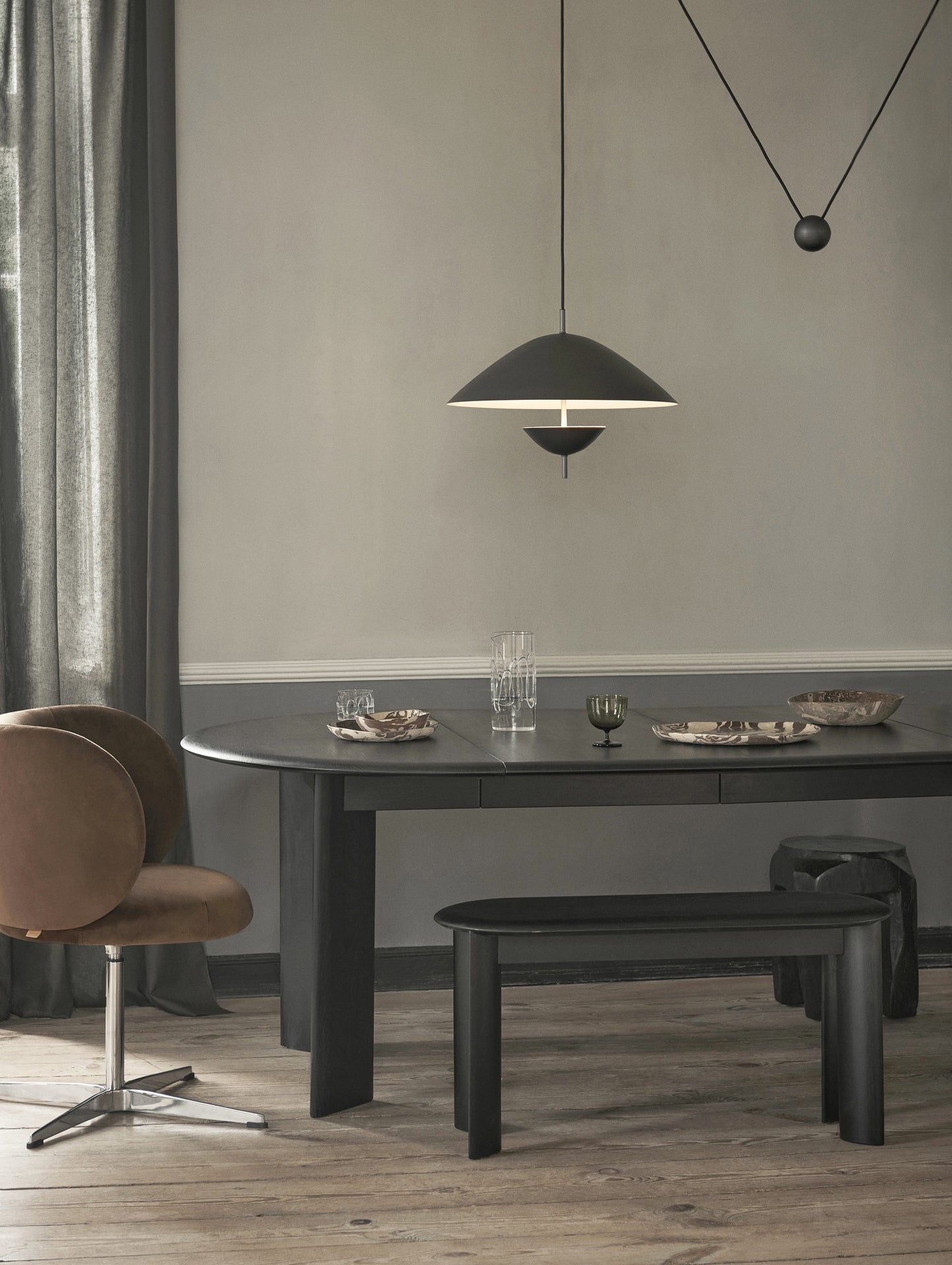 Rico Dining Chair - Swivel Base by Ferm Living