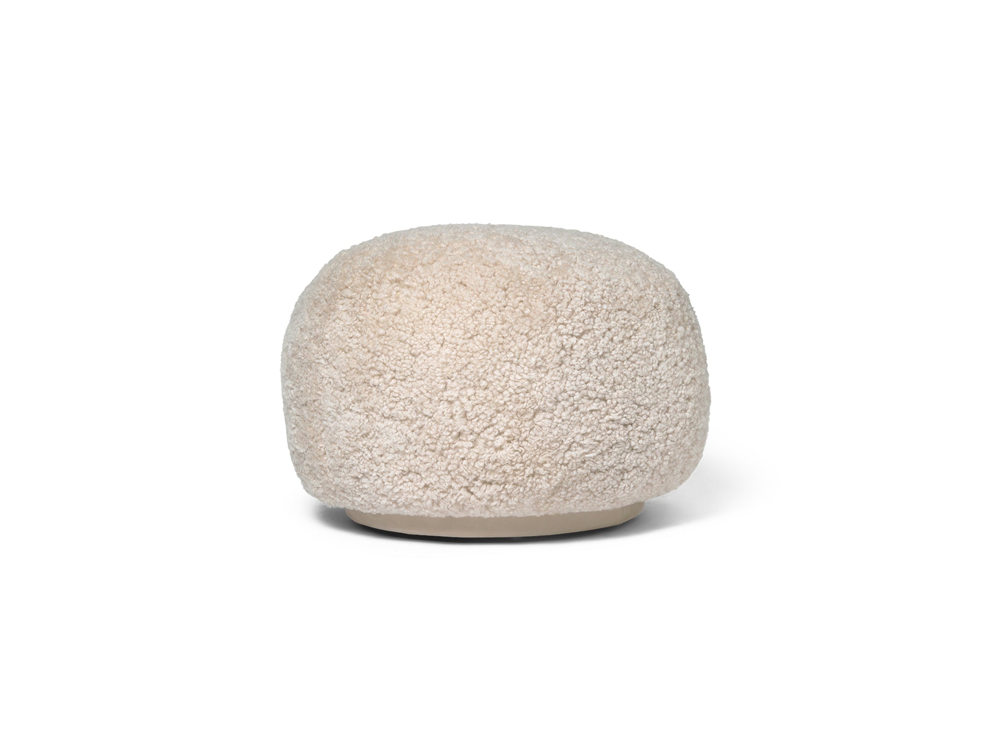 Rico Pouf by Ferm Living - Sheepskin Moonlight